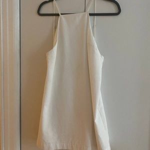 Zara white linen mini dress